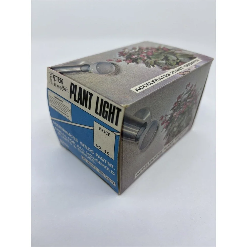 Vtg New Stock Plant Light By Action Home 75 Watt